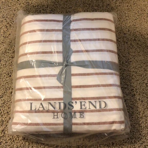 Lands End Bedding Nwt Lands End Flannel Striped Duvet Cover